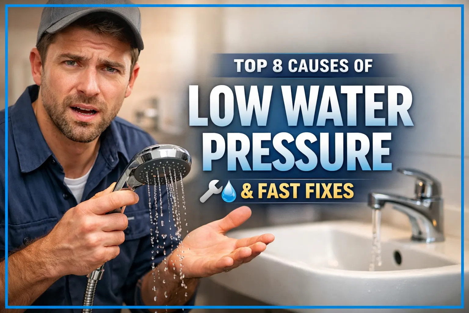 Top 8 Causes of Low Water Pressure & Fast Fixes