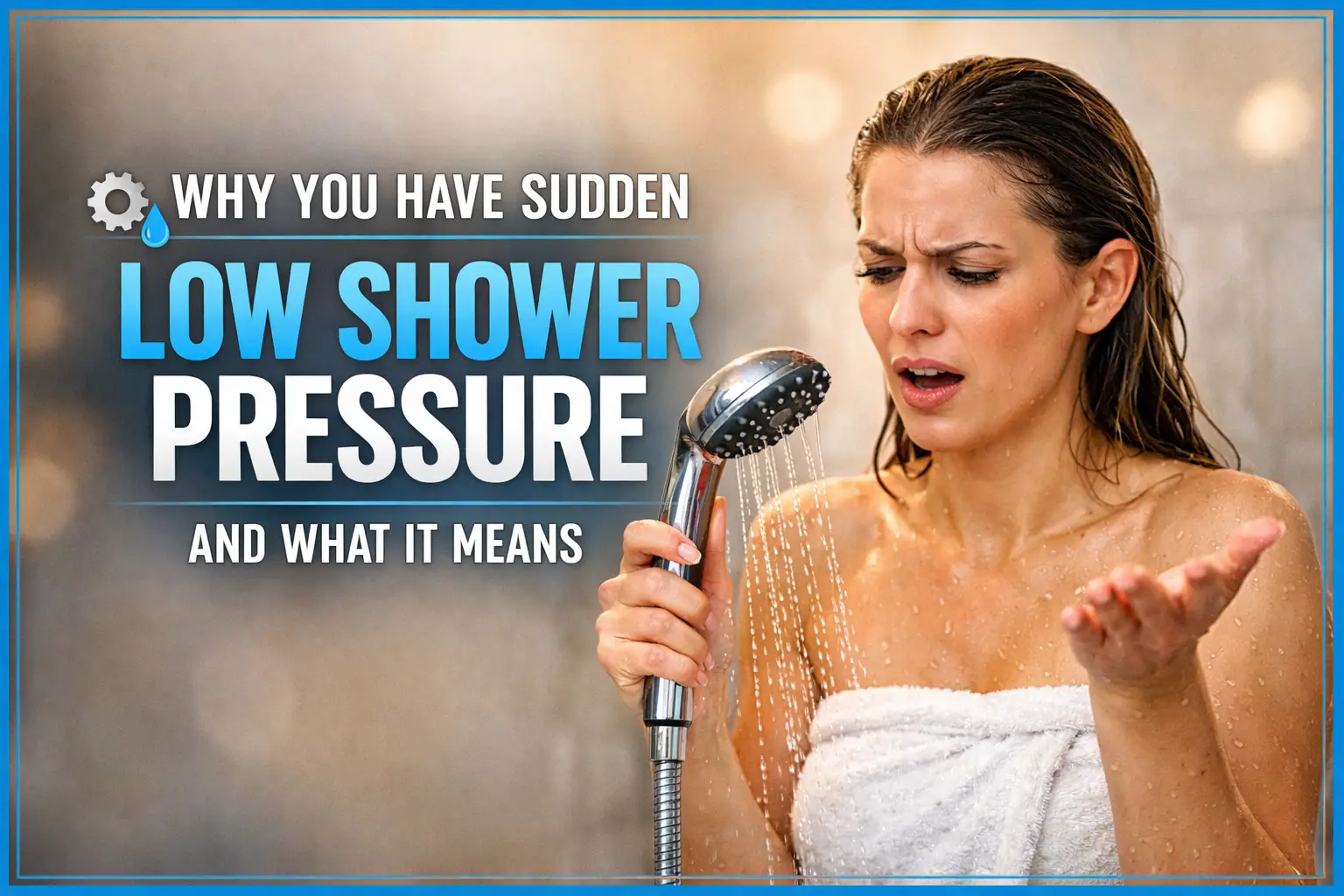 Why You Have Sudden Low Shower Pressure and What It Means