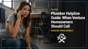 Plumber Helpline Guide When Ventura Homeowners Should Call